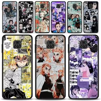 Kimetsu No Yaiba Demon Slayer Case For Xiaomi Redmi Note 10 9 9s 9T 8 8T 7 Pro Max 5G Cover For Redmi K40 9 9A 9C 9T Phone Shell Redmi K40
