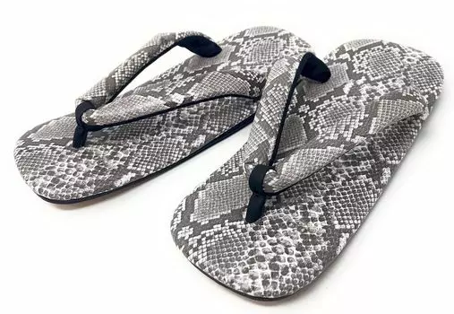 Кимоно из стильной подошвы Seta Cowskin Pattern Сандалии Geta Кимоно Юката Юката [Город Асакуса] [Мужская / Япония] Мужская [Змеи Питон] Мужская Мужская
