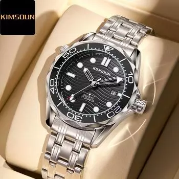 KIMSDUN Watch Мужские часы Высококачественные кварцевые часы Night Glow Водонепроницаемые мужские часы