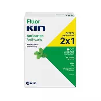 Kin Fluorkin ополаскиватель для рта 2x500мл