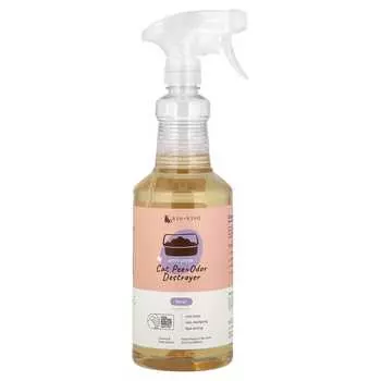 Kin+Kind, Cat Pee + Odor Destroyer, Kitty Litter, Floral, 32 Fl Oz (946 Ml)