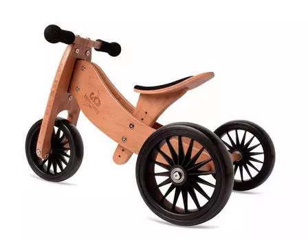 Kinderfeets Tiny Tot Plus 2in1 Деревянный велосипед Доступно в более чем 20 странах мира Соответствует 4 стандартам безопасности Регулируемое сиденье Безвоздушный