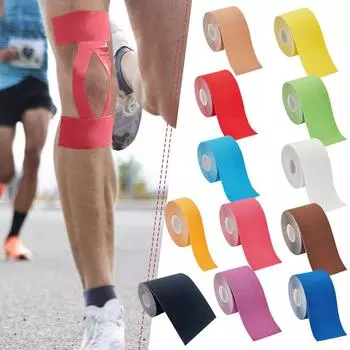 Кинезиологическая лента 5 MX 5 см, набор спортивных лент Kinesiotapes Physio Tape, водонепроницаемая и приятная для кожи, для поддержки мышц, боли в коленях One Size