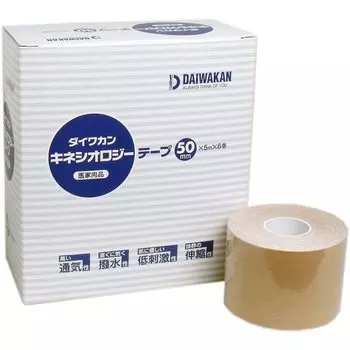 Кинезиологическая лента Daiwakan 50 мм x 5 м x 6 рулонов