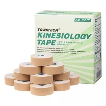 Кинезиологическая лента Towatec спортивного типа x 5 м 12 рулонов Кинезио эластичная лента 2,5 см