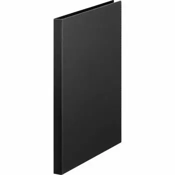 King Jim Clear File Leather Fes Synthetic Leather 40 Pockets A4 Vertical Black 1931LUW-BK