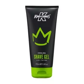 King of Shave Охлаждающий гель для бритья с алоэ вера и низкой пеной для мужчин 175 мл