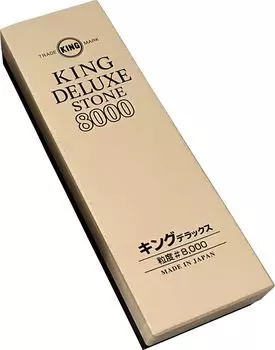 King Whetstone King Deluxe Финишный Стандартный Тип для Финальной Супер (Точильный камень Высококлассная кухонная утварь, Финишный) №8000 бежевый