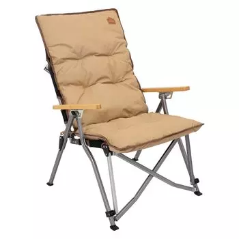 KingCamp Outdoor High Back Camping 4 Level Soft Bamboo Load Capacity Recliner Relaxing Chair, Chair, Adjustment, Pouch,