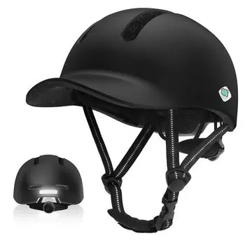 KINGLEAD Bicycle SG Cap Impact Perfect for Commuting and Adjustable Sizes Unisex M Helmet, Standard, Adult/Student, Style, Lightweight, Breathable, чёрный