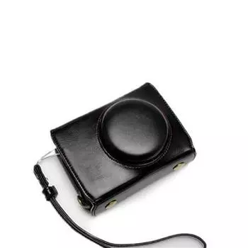 kinokoo FUJIFILM XF10 Dedicated Camera Case Replaceable Camera Bag with Tripod Screw Hole PU Leather Full Protection Wrist Strap Included (Black)