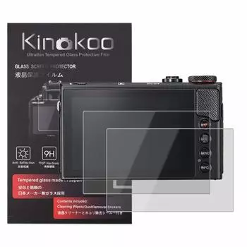 kinokoo LCD protective film for CANON 9H high tempered set of with cloth G7X G7X2 G5X G5X2 G9X G9X2 G7X/G7X2/G5X/G5X2/G9X/G9X2, hardness,