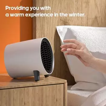 KINSCOTER 600W Портативный обогреватель Электрический обогреватель Комнатный обогреватель Бытовая техника Отопление Печь Мини-радиатор Отопление Вентилятор Тепловая машина us белый