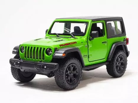 Kinsmart Jeep Wrangler Rubicon Green Hardtop 134 Мини-автомобиль KT5412B