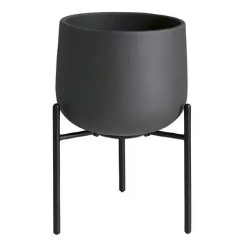 KINTO Plant Pot 135mm Dark Gray Stand Type Pot 29233 211_ темно-серого