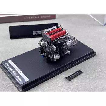 Кирпичный дом MH 1:18 Evolution EVO 4G63T Turbo Engine Модель литой металлической машины Новая коллекция