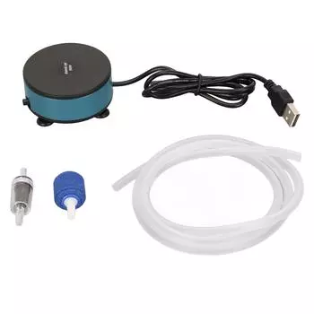 Кислородный насос Aqaurium, бесшумный, с разъемом USB, портативный аэратор для аквариумов на открытом воздухе