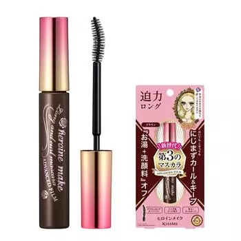 Тушь для ресниц Kiss Me Heroine Make Long & Curl Advanced Film 6 г, 02 Коричневый, 1 шт.