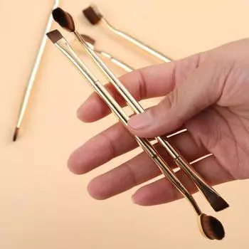 Кисть для макияжа с плотной щетиной, многоразовая для макияжа, многоразовая, BB-крем, контурная кисть для макияжа, женская поставка золотистый