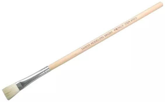 Кисть для моделирования TAMIYA Makeup Material Series Flat Brush 87013 №13 №5