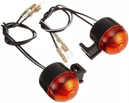 KITACO Mini Turn Signal Set Orange Ball Warren s Lens/Single 102-80-0500-10