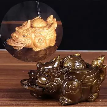 Китайские аксессуары для подносов, чайные декоративные - золото
