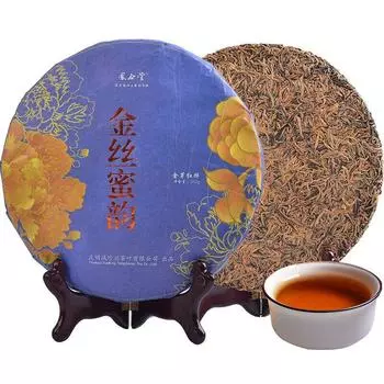 Китайский торт Fengqing Golden Buds со вкусом меда Dian Hong Dianhong Черный чай 357г