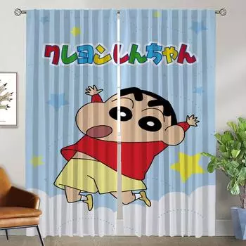 Kitchen Curtains for Camera Crayon Modern Living Room Curtains 2 Pieces Halloween Decoration Blackout Curtain Shades Partition W50xH70cmx2pcs-CL