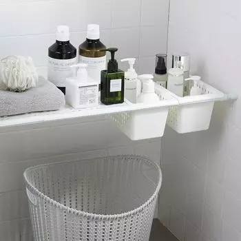 Kitchen Drain Basket Dish Drying Rack Storage Sewer Layered Tableware Wash Supplies Holder for Home Organizer Gadgets L L светло-серый
