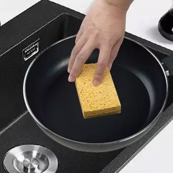 Kitchen Eraser Cleaning Dishes Strong Water Absorption Lightweight And Convenient Wood Pulp Cotton Cleaning Utensils жёлтый