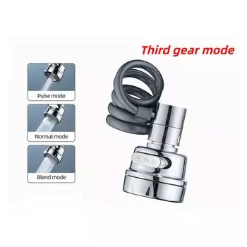 Kitchen Faucet Extender with Stretchable Hose Bathroom Sink Sprayer 3 Modes Faucet Sprayer Attachment Faucet Extender Aerator