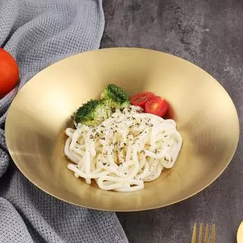 Kitchen Large Capacity Stainless Steel Ramen Bowl Japanese Style 25/27cm Rice Soup Salad Bowls Food Containers Tableware