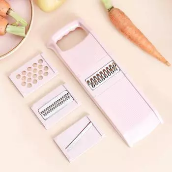 Kitchen Multi-purpose Vegetable Slicer Shredder Grinder Grater Shredded Potato and Carrot Practical Tool розовый