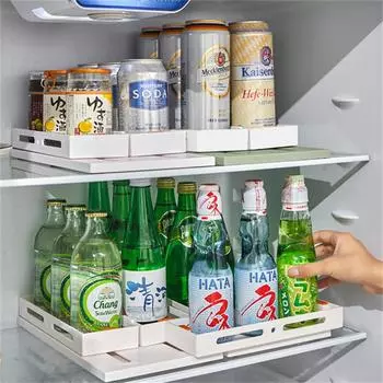 Kitchen Organizer Spice Storage Rack Multi-Function Rotating Cupboard Closet Organizer 2 Layer Seasoning Rack Kitchen Accessory as show