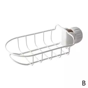 Kitchen Sink Faucet Portable Sponge Soap Cloth Drain Rack Storage Storage Rack Dish Rack Convenient Accessories Tools Supplies белый