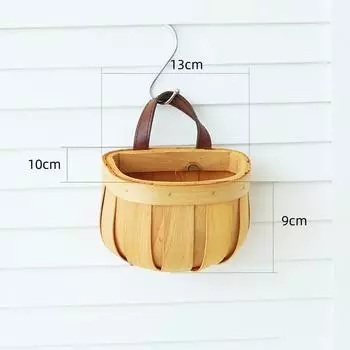 Kitchen Storage Basket With Handle Hanging Baskets For Living Room Fruit Sundries Organizer Home Decor Hand-Woven Baskets S