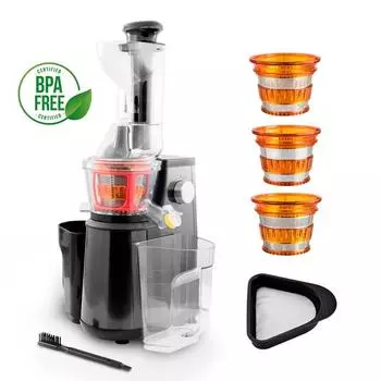 Kitchencook Экстрактор для фруктов и овощей мягкого давления с 3 ситами Ultimate Black