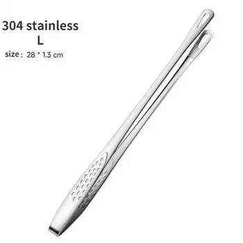 Kitchens Accessories Tools Bbq Non-slip Home Kitchen 304 Cooking Stainless Tool Long Gadget Steel Tongs Handle Food Dining Item