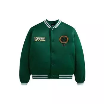 Kith Для X-Men Gambit Satin Bomber Jacket Conifer Unisex Верхняя одежда Зеленый KHM010323-308 M