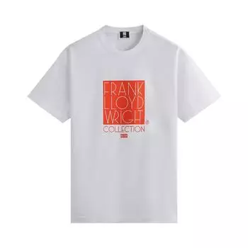 Kith Футболка с логотипом фонда Фрэнка Ллойда Райта, белые мужские топы KHM030965-101 M