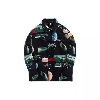 Kith For Star Wars Planets Coaches Jacket Черная мужская верхняя одежда KHM010068-001 L