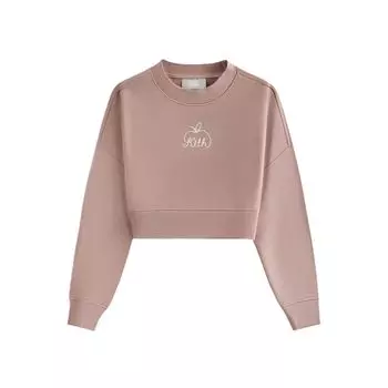 Kith FW24 Winter Collection Classics Crewneck Pullover Sweatshirt Kids sweatshirt Muted-Purple Red KHK030662-603 M