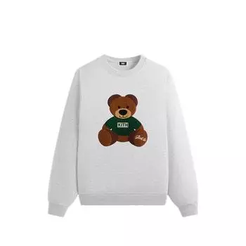 Kith Mas Teddy Nelson Simple Fashion Versatile Round Neck Sweatshirt Men sweatshirt Light-Stone-Grey KHM032628-002 M