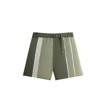 Kith Мужские шорты из нейлона с морщинами Mason, зеленые, KHM060569-391 L