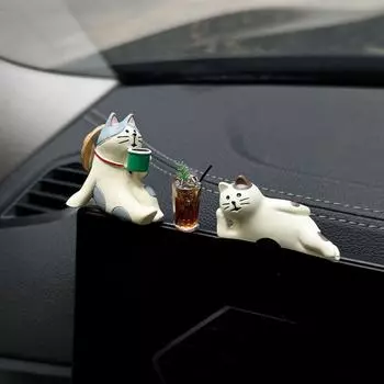 Kitten Ice American Car Console Display & Desktop Decor Iced Americano
