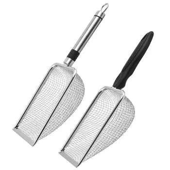 Kitten Litter & Housebreaking Sandbox for Cats Durable Things Sand Stainless Steel Shovel Instant Cleaning Tool Pet Supplies 2.0x2.0mm