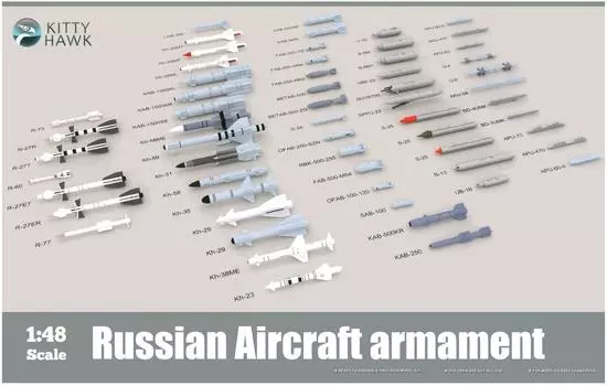 Kitty Hawk Model Современный российский авиационный набор вооружения Пластиковые детали для сборки КИТKH80151 1/48