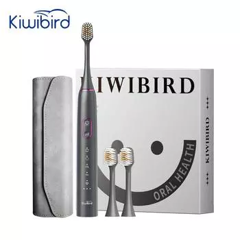 Kiwibird Sonic Электрическая зубная щетка 41000 раз/мин Ультразвуковая электронная 6 режимов IPX8 Водонепроницаемая перезаряжаемая Срок службы батареи 1 год Для чувствительных зубов