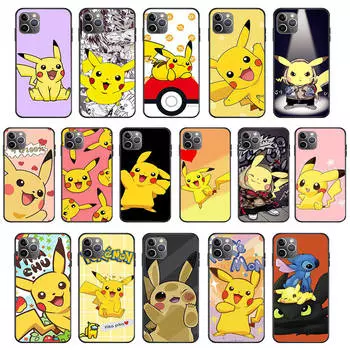 Мягкий чехол KK-44 Pikachu для Xiaomi Poco F5 F6 M6 X3 X6 Redmi 10A 10C 12C 13C 9A 9C 9T A3 A3X Note 8 9 10 11 12 13 C65 C50 C51 C55 Pro Plus 4G 5G Xiaomi POCO C51 4G индиго