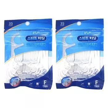 Kkultem Store Смарт-зубная нить тип F, 35 шт., 2 шт.
